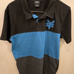 Zoo York Black and Blue Kids Short Sleeve Tee Size Medium